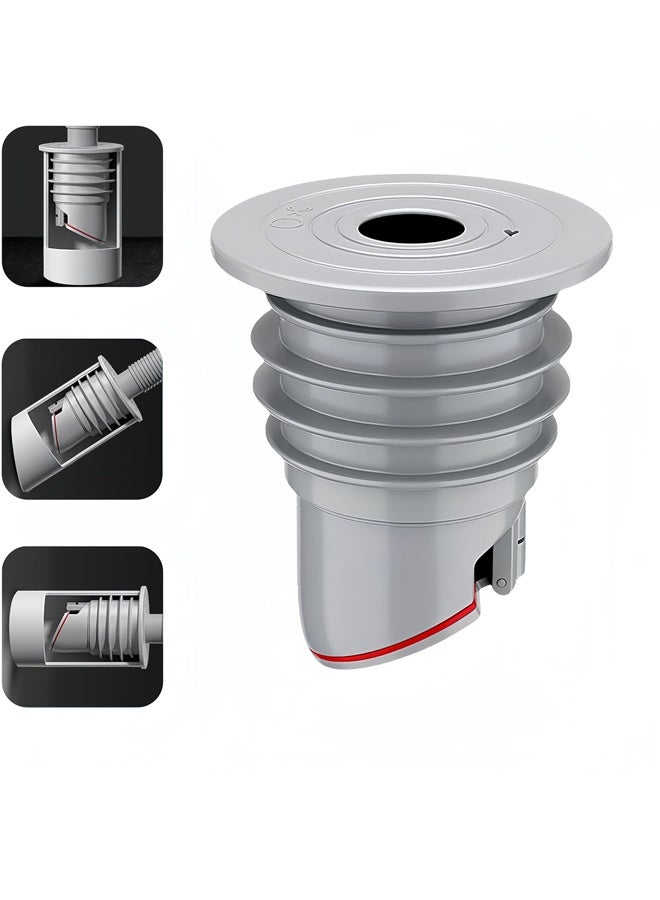 غطاء الختم حلقة أنابيب الصرف الصحي ، فاخ الصرف الصحي ضد الرائحة السيليكون ، ختم أنابيب الصرف الصحي السيليكون مناسب للحمام أدوات تنظيف المطبخ - Image 1