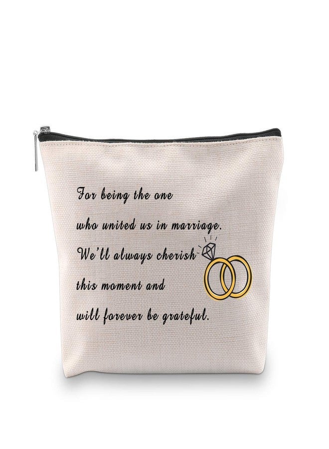 هدية لمأذون الزواج من WCGXKO، هدية شكر لمأذون الزواج، حقيبة مستحضرات تجميل بسحاب (لأنه الشخص المناسب) - Image 1