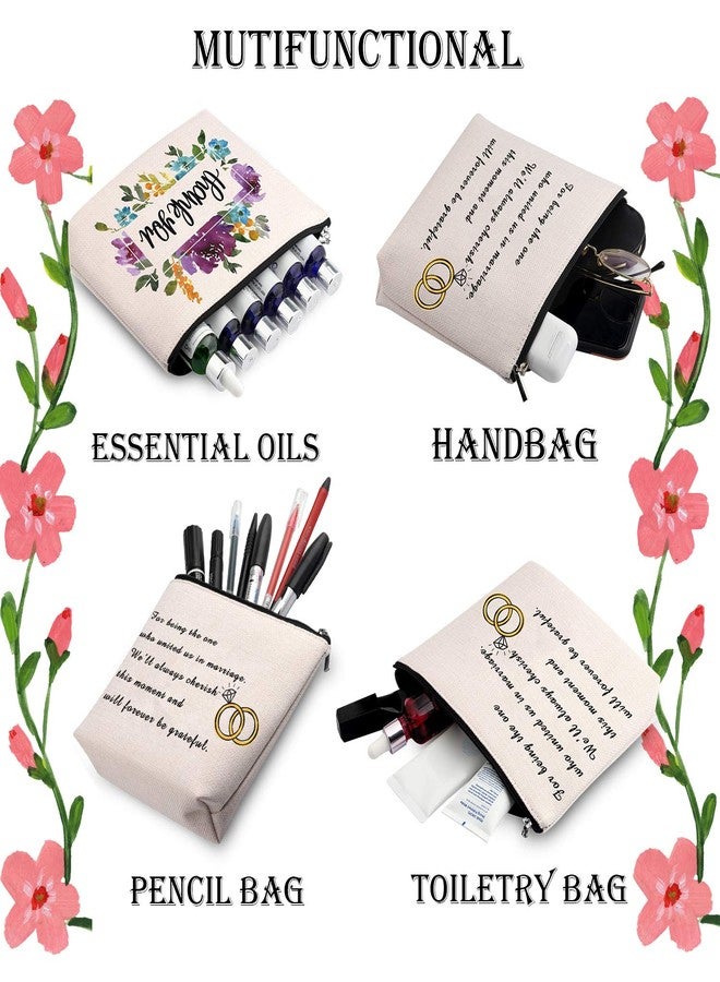 هدية لمأذون الزواج من WCGXKO، هدية شكر لمأذون الزواج، حقيبة مستحضرات تجميل بسحاب (لأنه الشخص المناسب) - Image 4