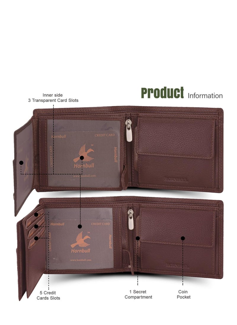 HORNBULL Brown Men's Wallet  - Image 5