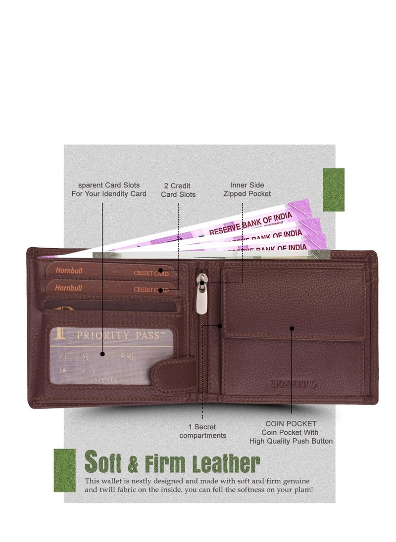 HORNBULL - Brown Men's Wallet - Image 1