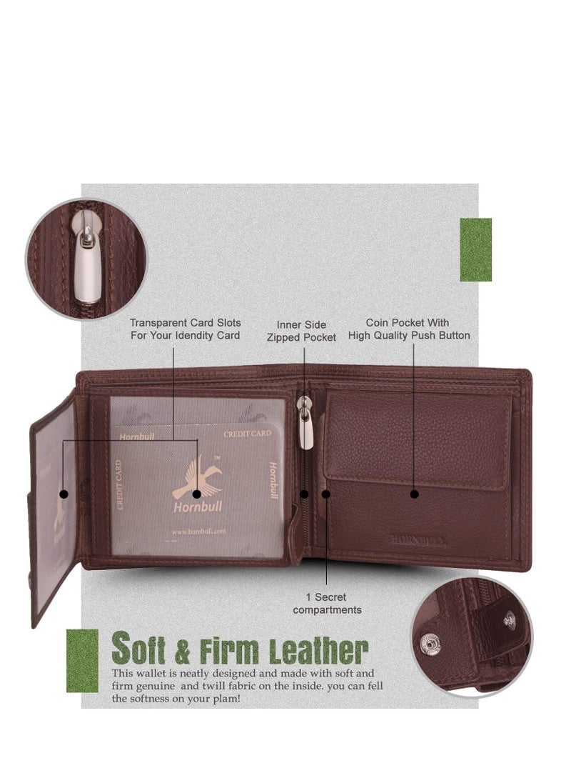 HORNBULL - Brown Men's Wallet - Image 1