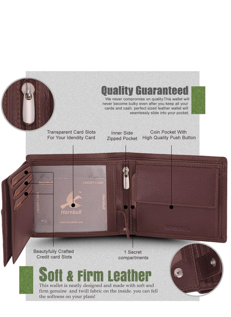 HORNBULL - Brown Men's Wallet - Image 1