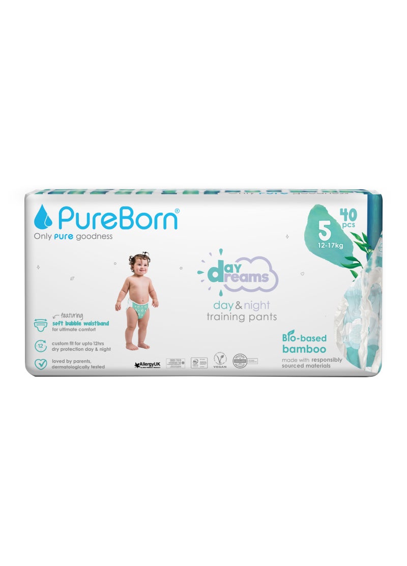 Pull Ups Pants Size 5 (12-17kg) Twin Pack 40 Diapers