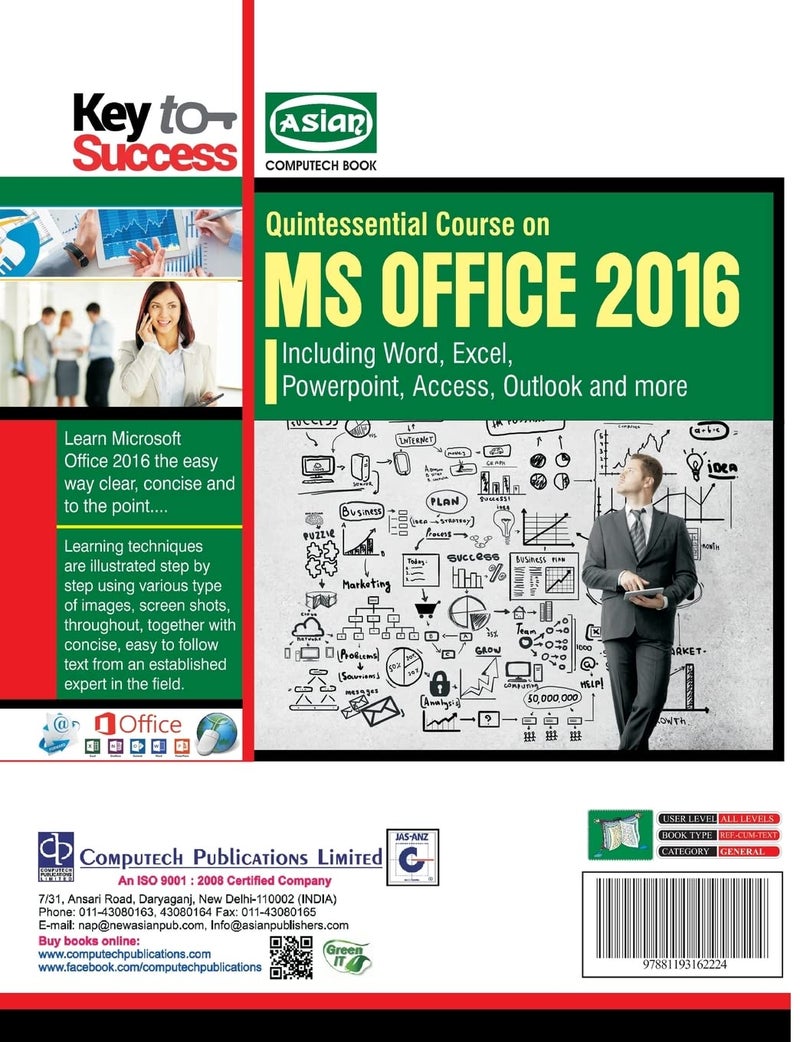 MS OFFICE 2016 QUINTESSENTIAL COURSE (WITHFREE DVD) - Image 2