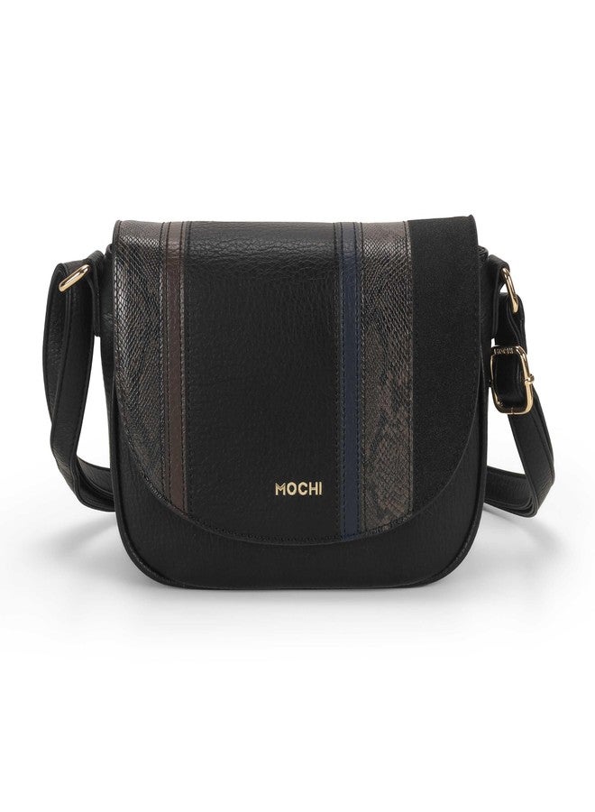 Mochi Women's Black Clairette Sling Bag(66-749) - Image 1