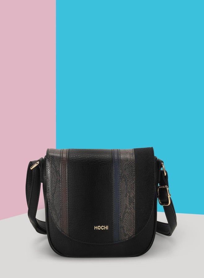 Mochi Women's Black Clairette Sling Bag(66-749) - Image 2