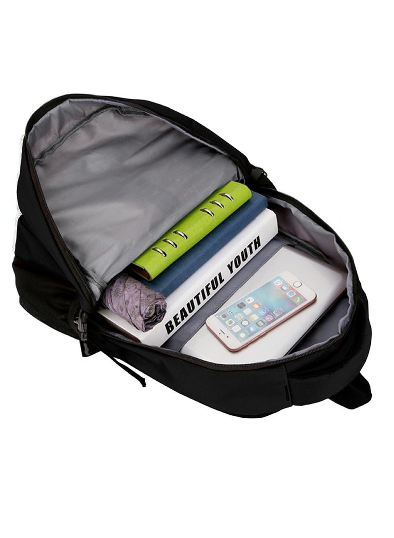 Datazone Laptop Backpack 16 Inch Black Waterproof Laptop Bag With Multiple Pockets Front Zipper And Comfortable Practical Design For School Travel And Work - Image 4