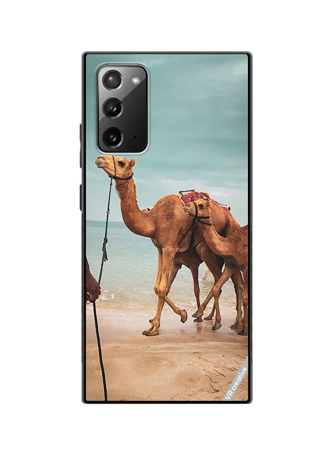VR CREATIVE Protective Case Cover For Samsung Galaxy Note20 5G Merry Camel Design Multicolour - Image 1
