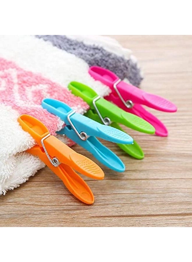 Biella 15Pcs Plastic Clip With Rope Laundry Clothes Pins Clips With 10 Meter Rope - Image 2