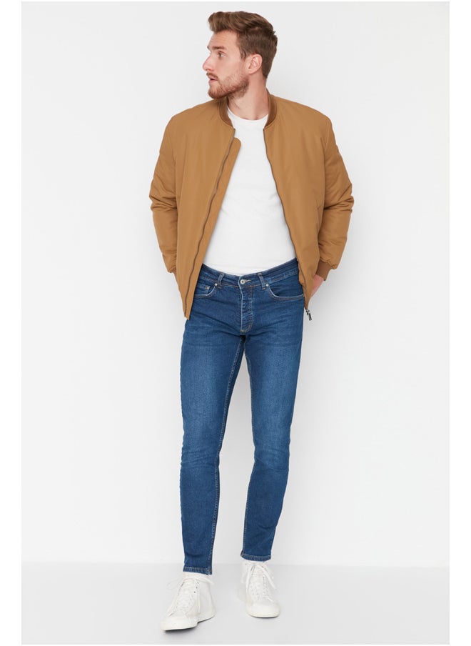 trendyol - Men's Navy Blue Flexible Fabric Slim Fit Jeans Denim Pants TMNAW23JE00054 - Image 1