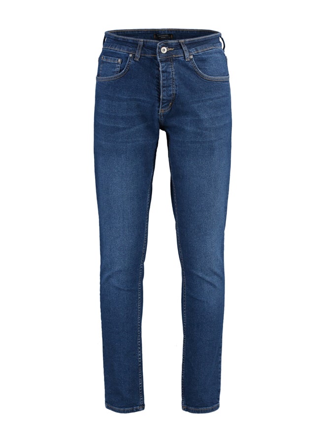 trendyol - Men's Navy Blue Flexible Fabric Slim Fit Jeans Denim Pants TMNAW23JE00054 - Image 1