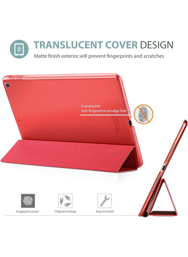 erorex iPad 9.7 Case (5th/6th Gen) – Red Translucent Smart Cover with Auto Wake/Sleep - Image 3
