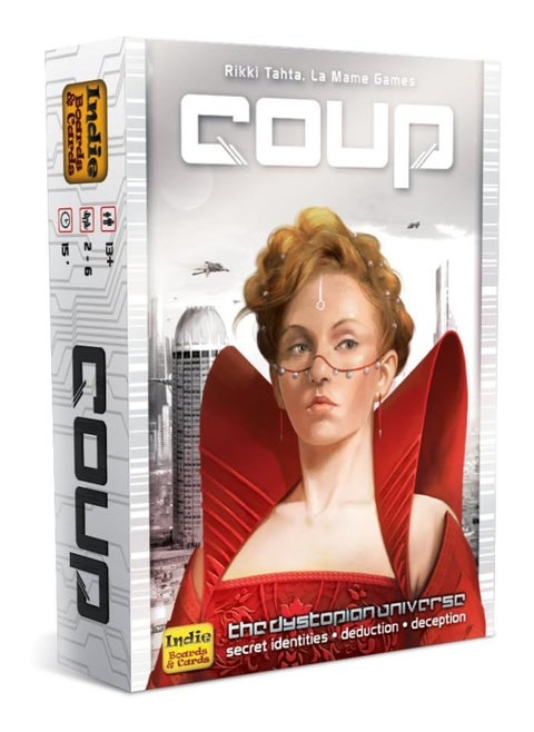 Coup Strategy Board Game With Playing Cards And Chips