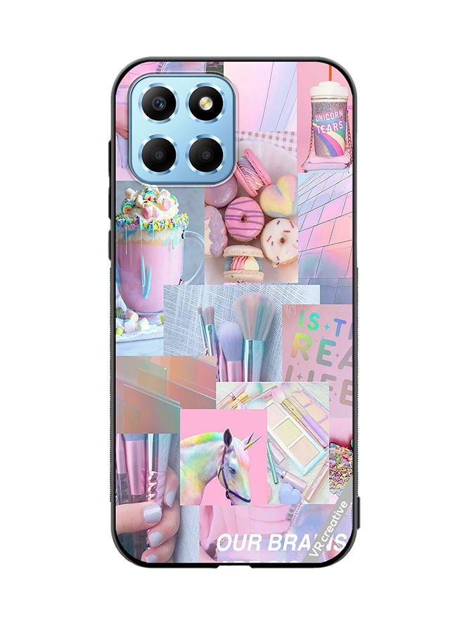 VR CREATIVE Protective Case Cover For Honor X8 5G Pink Design College Design Multicolour - Image 1