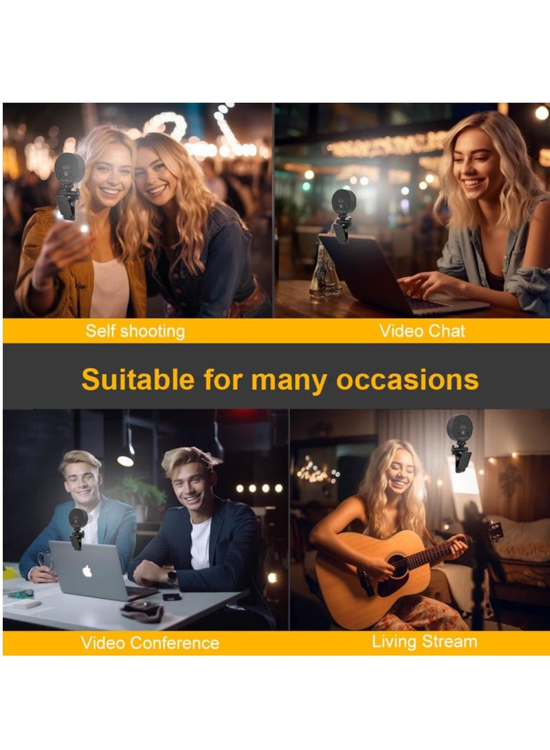 Excefore Selfie Light, 54 LED Rechargeable Ring Light Fill Video Light with Clip, Adjusted 3 Light Modes for Phone, iPhone, Android, iPad, Laptop, for Makeup, TikTok, Selfie, Vlog, Video Conference - Image 4