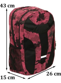 Cambridge Polo Club Backpack with Side Pocket, Waterproof Fabric Base and Back Shock Absorbing Support  - Image 2