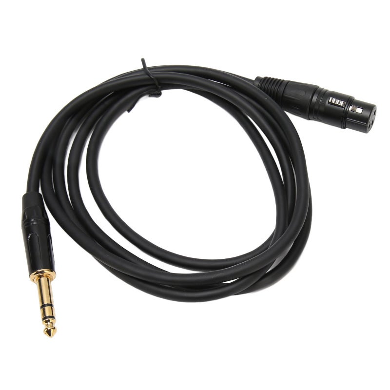 كابل XLR أنثى إلى 1/4 TRS بطولة 3 متر مع موصل معدني سبائكي صلب - كابل توازن توصيل صوت واضح وخالي من الخسائر للاستوديوهات التسجيلية، العروض المباشرة، والتحدث العمومي - Image 4