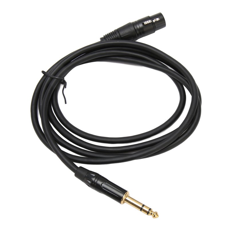 كابل XLR أنثى إلى 1/4 TRS بطولة 3 متر مع موصل معدني سبائكي صلب - كابل توازن توصيل صوت واضح وخالي من الخسائر للاستوديوهات التسجيلية، العروض المباشرة، والتحدث العمومي - Image 5