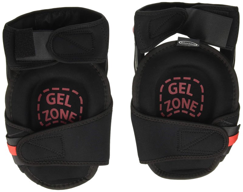 McGuire-Nicholas 30511-1 Pro Hinge Floor Walker Gel Gripper Protective Work Knee Pads, Non-Marring Knee Pads for Flooring, Construction, Painting, Welding, Plumbing Black/Clear - Image 2