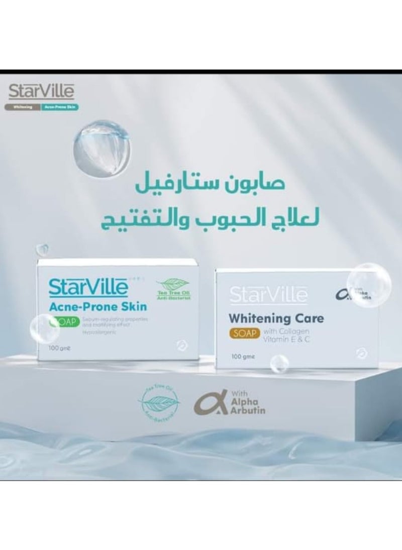 ستارفيل - صابون سترافيل للعناية بالتبييض بالكولاجين وفيتامين سي و اي  90 جم - Image 1