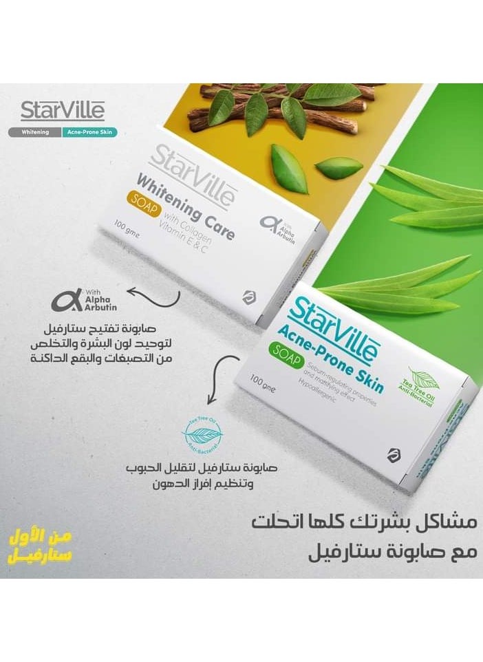 ستارفيل - صابون سترافيل للعناية بالتبييض بالكولاجين وفيتامين سي و اي  90 جم - Image 1