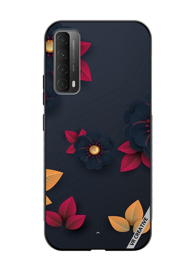 VR CREATIVE Protective Case Cover For Huawei Y7a Flower Design Multicolour - Image 1