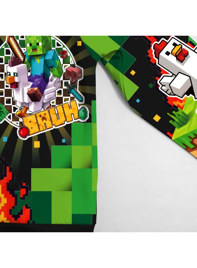 ماين كرافت كبير الأطفال سستة مقنعين سترة سترة كهدية للعائلة والأصدقاء - Image 3