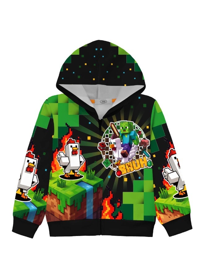 ماين كرافت كبير الأطفال سستة مقنعين سترة سترة كهدية للعائلة والأصدقاء - Image 1