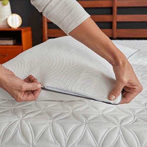 Tempur-Pedic TEMPUR-Protect Pillow Protector, Queen - 28.5" x 20", White - Image 2