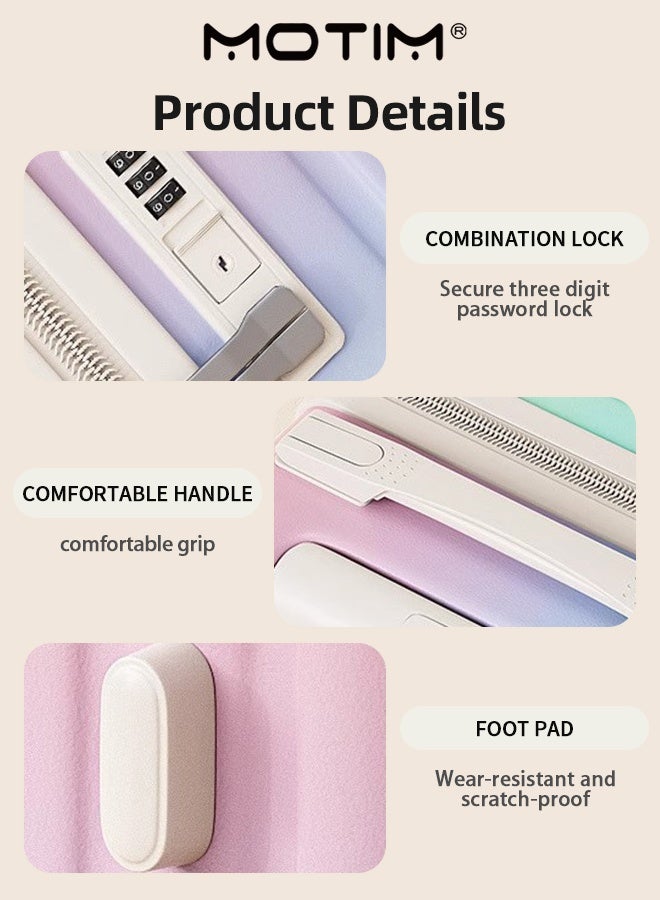 Motim Kid's Ride-On Suitcase with 6 Silent Spinner Wheels & Foldable Foot Pedals & TSA Lock Ride on Kids Luggage Toddler Travel Luggage Rolling Suitcases for Boys Girls - Image 5