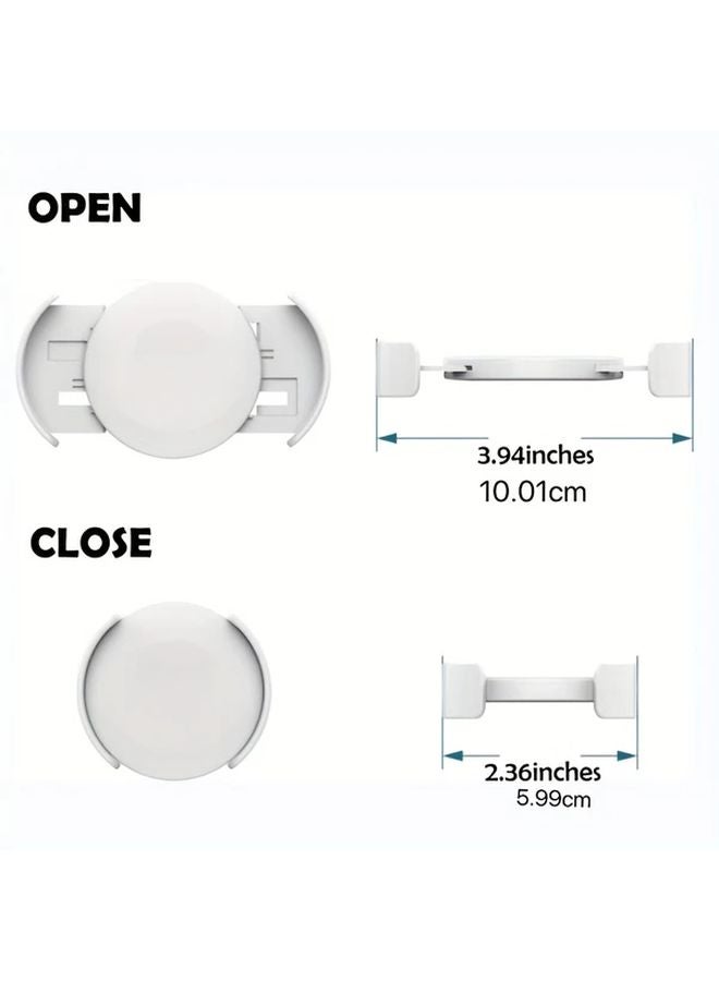 Blue 8Pcs Adjustable Plastic Mug Hooks Space Saving Expandable Cup Rack For Kitchen Cabinet Storage - Image 4