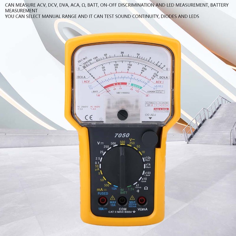 KT7050 Multifunction High Sensitivity High Precision Ohm Test Meter Analog Multimeter - Image 3