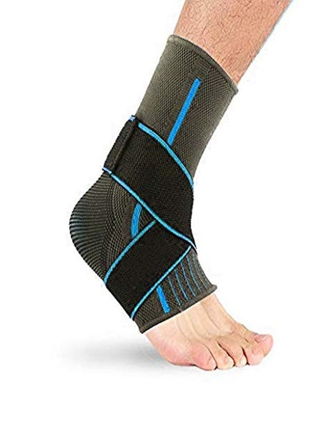 serveuttam Ankle Support Brace Adjustable Sleeves - Running Compression Foot Brace for Men Women | Ankle Binder Pain Relief for Sprained Ankle (1) - Image 1