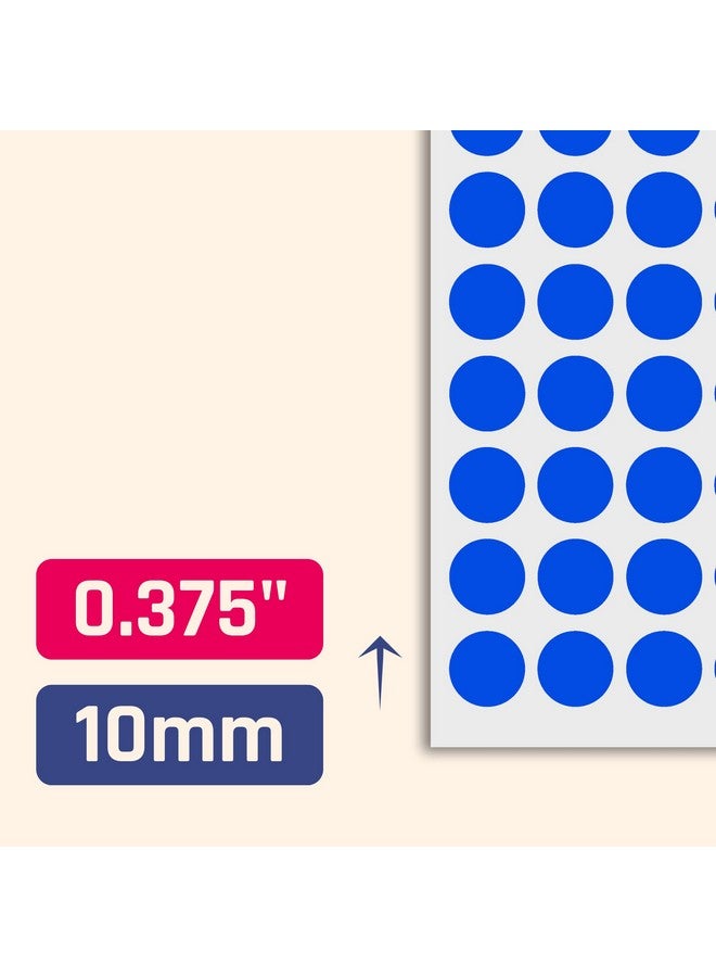 TownStix 3000 Pack, 0.375" Round Colored Dot Stickers Labels - 10 Colors - Image 2
