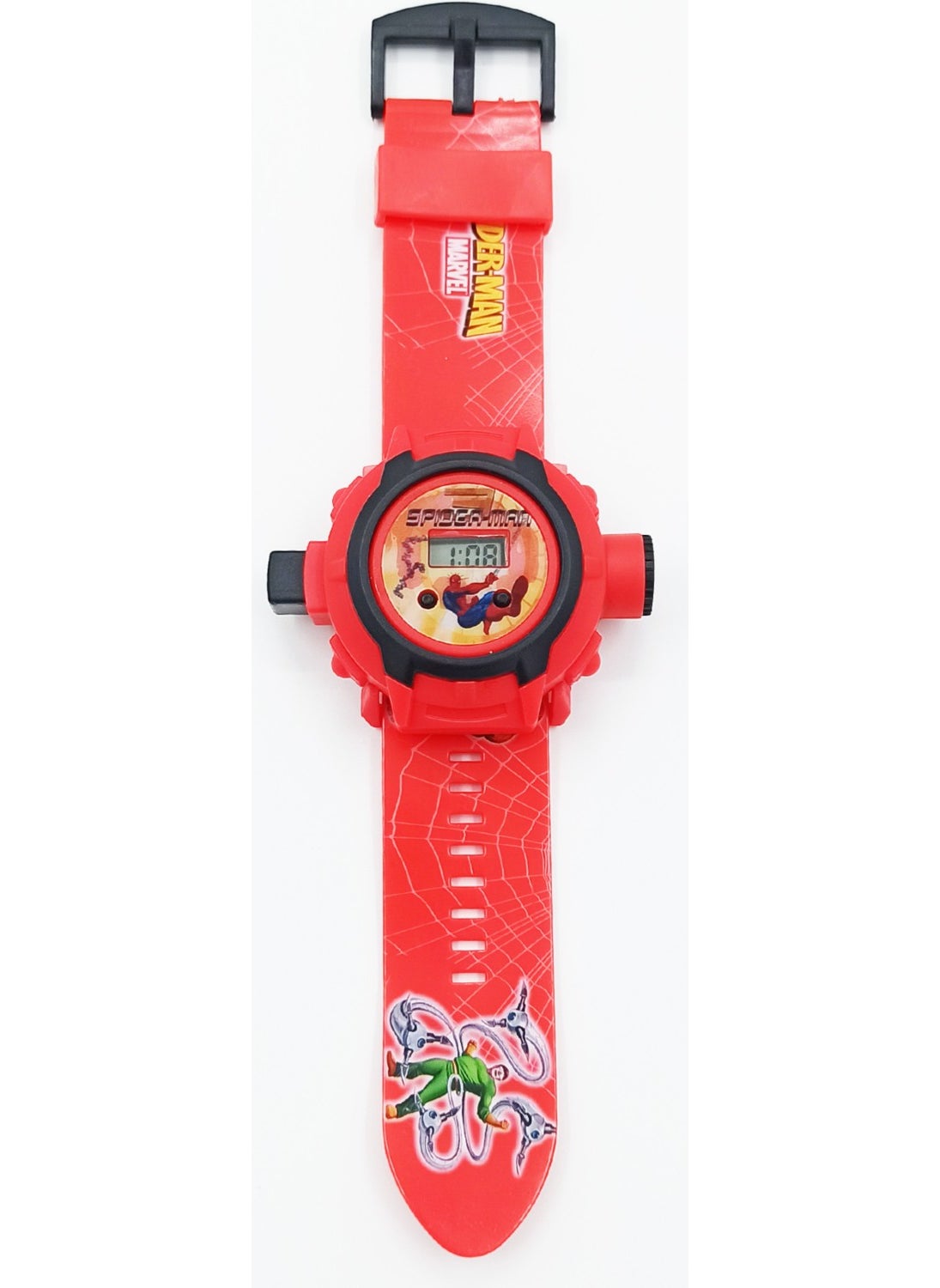 Popseker Spiderman Clock Spiderman Character Picture Mirrored Clock On The Wall
