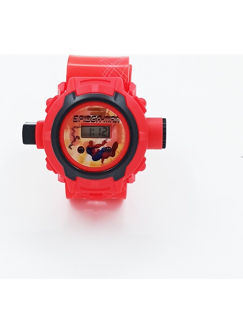 Popseker Spiderman Clock Spiderman Character Picture Mirrored Clock On The Wall