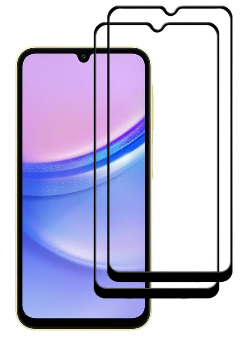 ACLIX 2 Pieces Antistatic ESD Dustproof Premium Quality High Definition Tempered Glass Screen Protector Designed For Samsung Galaxy A15 - Image 1