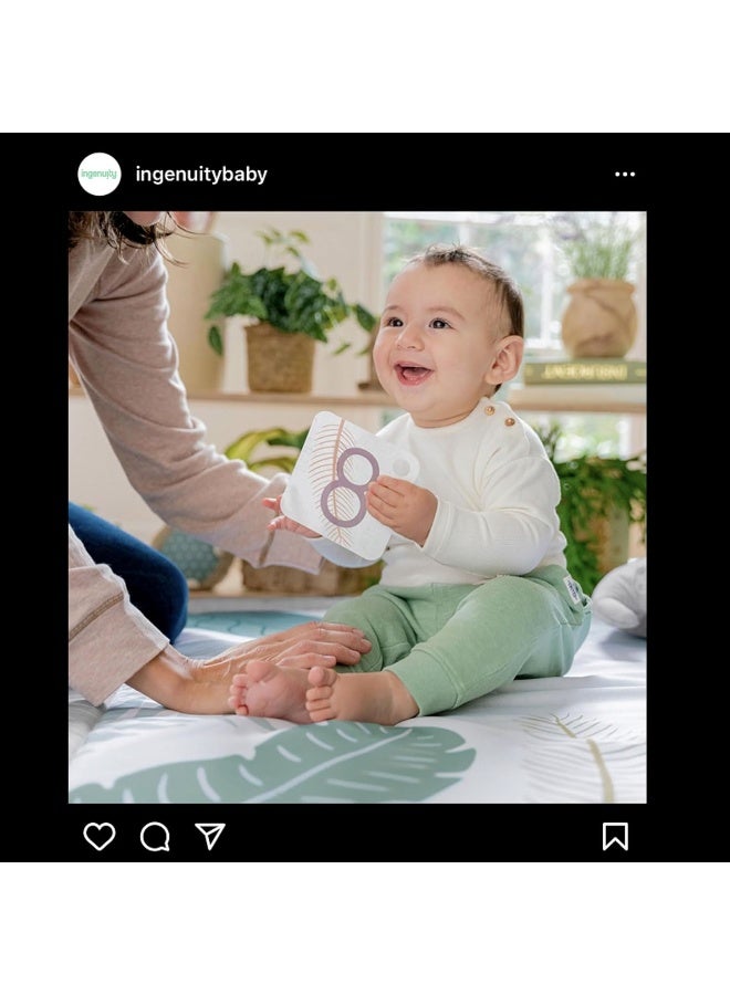 Ingenuity Sprout Spot Baby Milestone Tummy Time Activity Mat and Play Gym Unisex Ages 0+ Months 40 x 40 Inches - Image 4