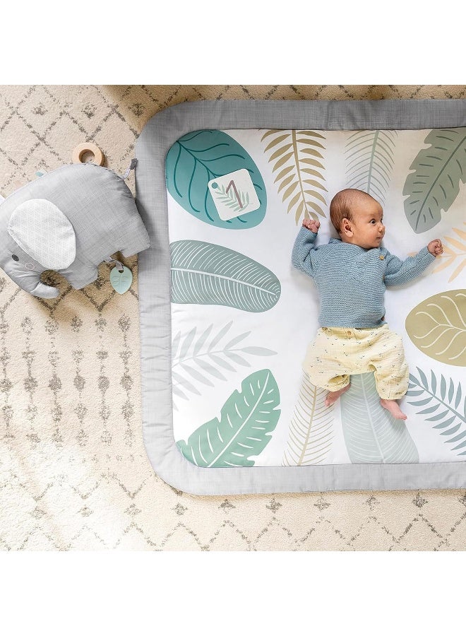Ingenuity Sprout Spot Baby Milestone Tummy Time Activity Mat and Play Gym Unisex Ages 0+ Months 40 x 40 Inches - Image 5