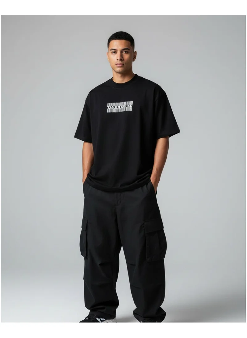 Tanjim Squad BLACK BARCODE TEE BLACK for Men | Best Price UAE