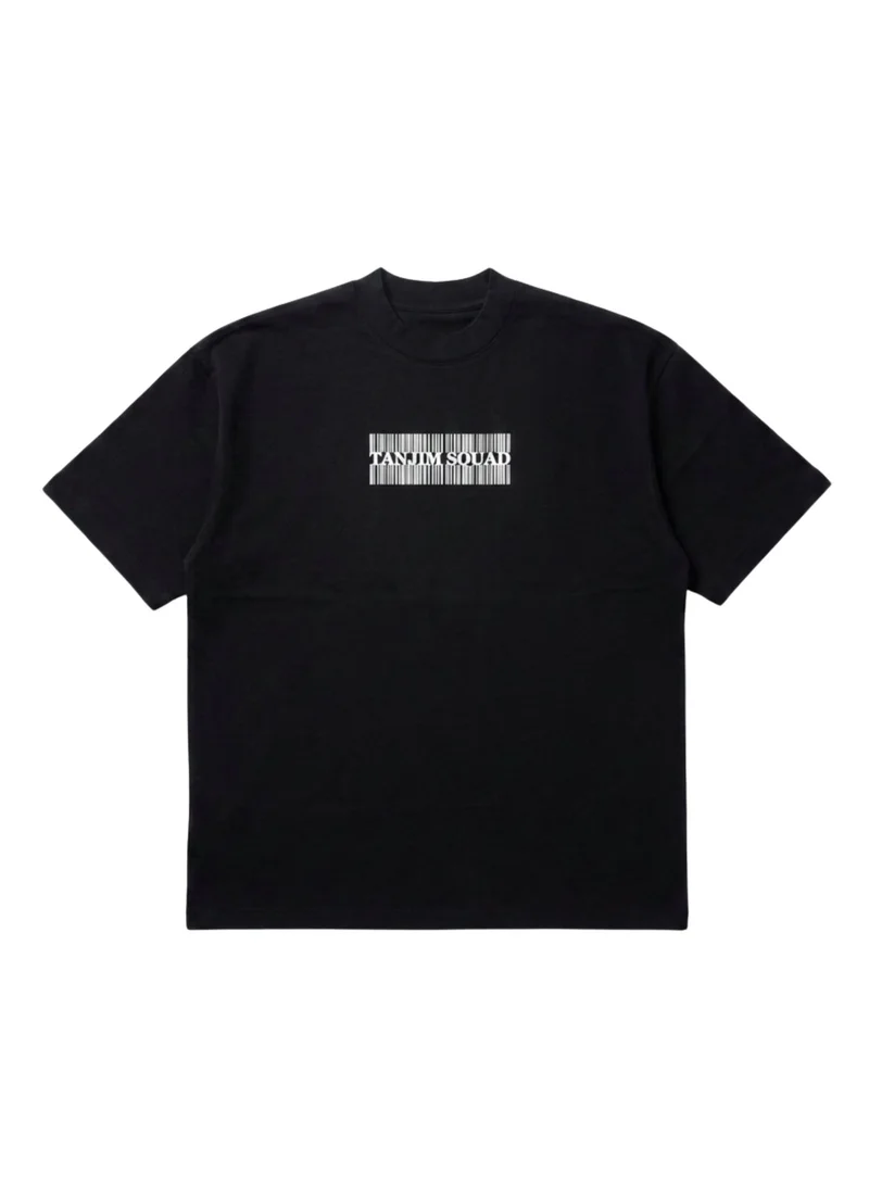 Tanjim Squad BARCODE TEE BLACK