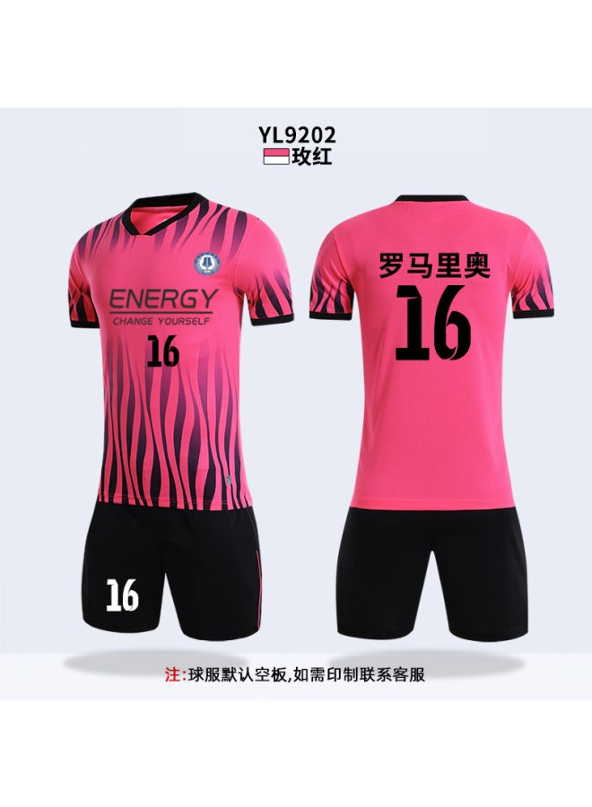 Football Suit Men's Printing Team Uniform Student Competition Training Football Suit Printing Children's Vest Football Suit Football Suit