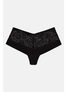 TRIUMPH Women Textured Pull On Panties, Black  - Image 1