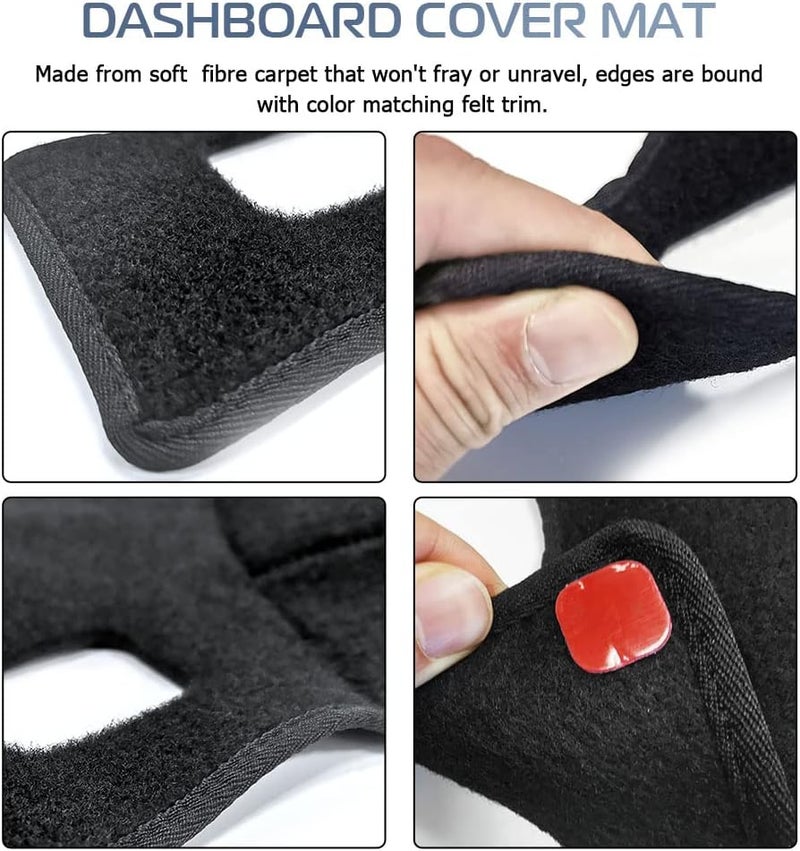 KEDAKEJI Dashboard Cover Mat for Dodge Ram 2002-2005 - Image 3