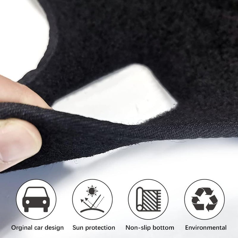 KEDAKEJI Dashboard Cover Mat for Dodge Ram 2002-2005 - Image 2