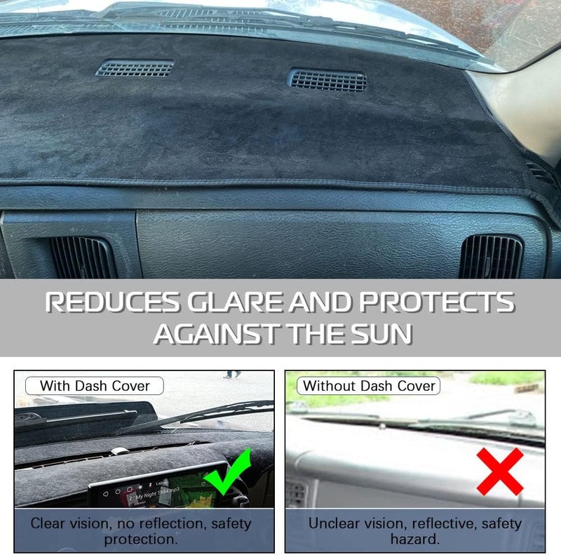 KEDAKEJI Dashboard Cover Mat for Dodge Ram 2002-2005 - Image 5