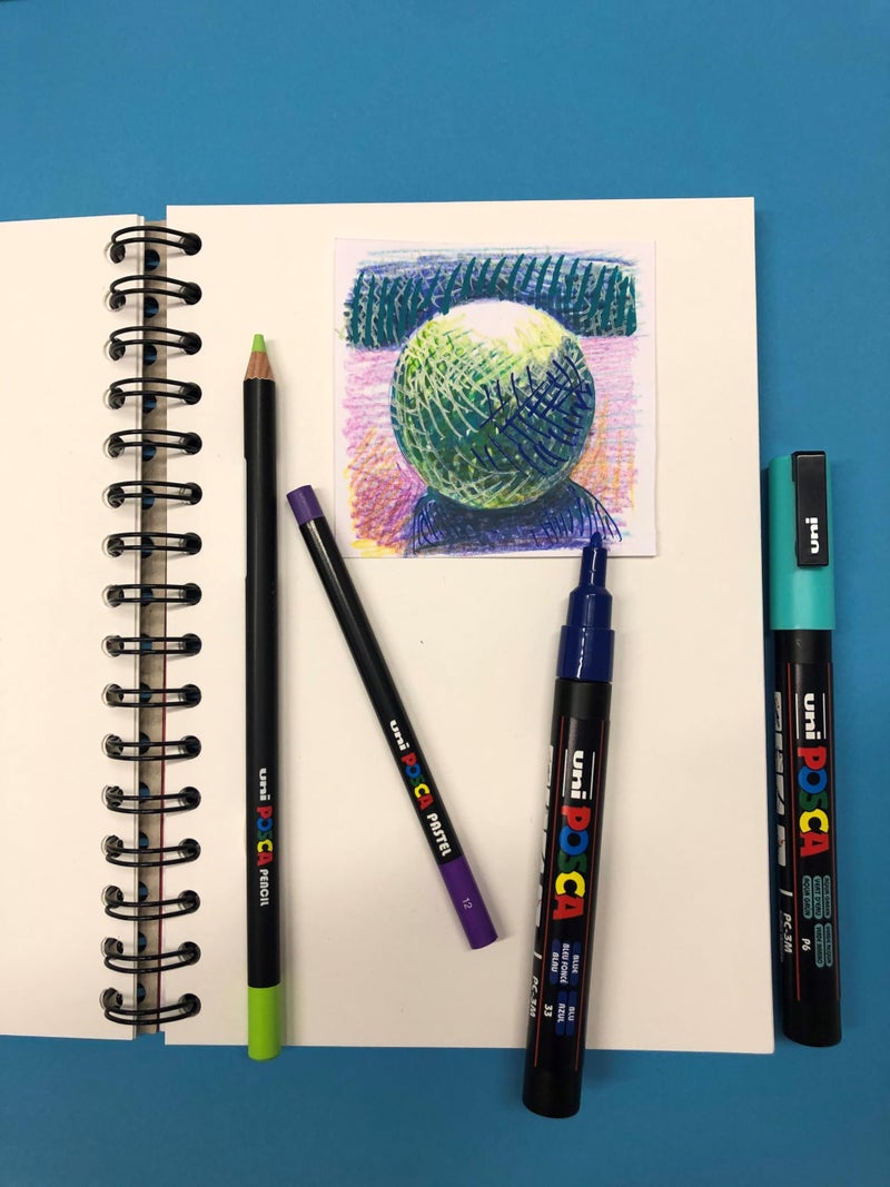 POSCA uni POSCA Colored Pencils, 4.0mm Lead, Assorted Set, 36 Pack - Image 3