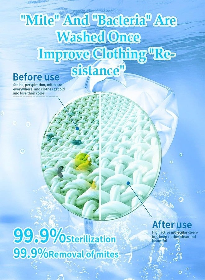 KICKZU 4 in 1 Plant and Mineral Based Superior Cleaning Power Stain Remover Laundry Liquid Detergent Capsule Tablet Ideal for Cleaning Clothes - Multicolor (Set of 12) - Image 3