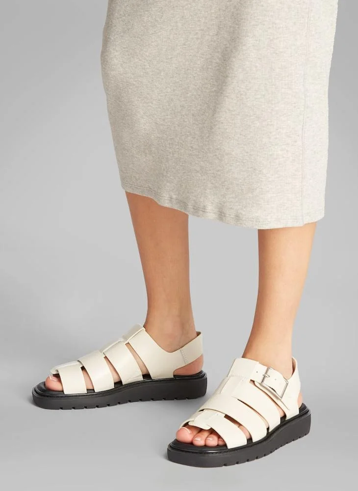 Calvin Klein Jeans FISHERMAN LEATHER SANDALS